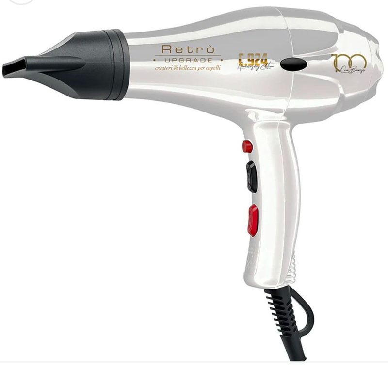 PHON RETRO' C924 LIMITED EDITION BIANCO PIU' PIASTRA KIEPE PRIVE'  BIANCA IN OMAGGIO SPRAY 10 IN 1 KOSTER HAIR VIVE 180 ML