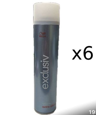 LACCA WELLA EXCLISIVE NO GAS EXTRA FORTE 250 ML X 6PEZZI