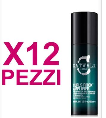 CATWALK TIGI 1CURLS ROCK AMPLIFER 150 ML X 12 + FERRO RETRO' CURL WAVE STYLER  I (14X19)O II (20X30) A SCELTA