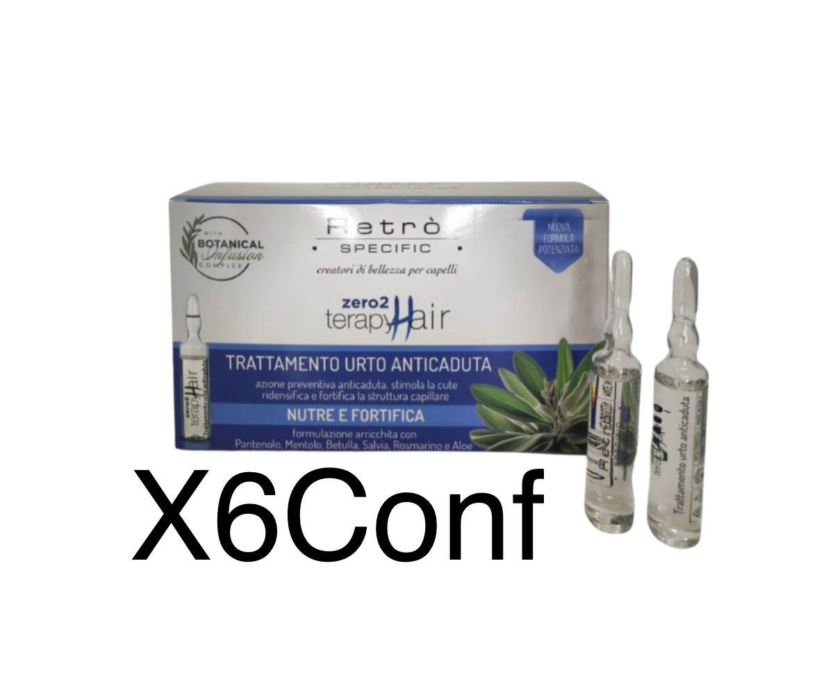 TRATTAMENTO A/CADUTA RETRO' X 6 CONFEZIONI IN OMAGGIO SHAMPOO 250 ML RETRO'