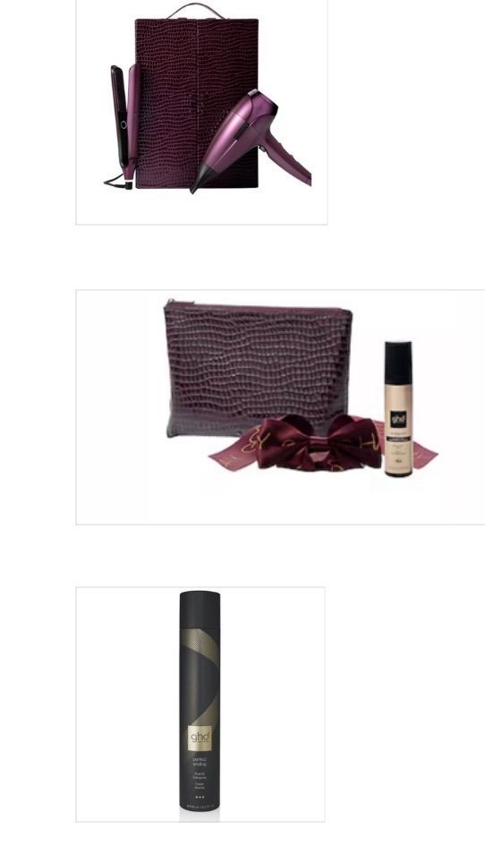 GHD DELUXE GIFT SET PHON E PIASTRA CHRONOS IN CHERRY CHIC  PIU' GIFT SET CHERRY CHIC + LACCA 400 ML GHD PERFECT ENDING