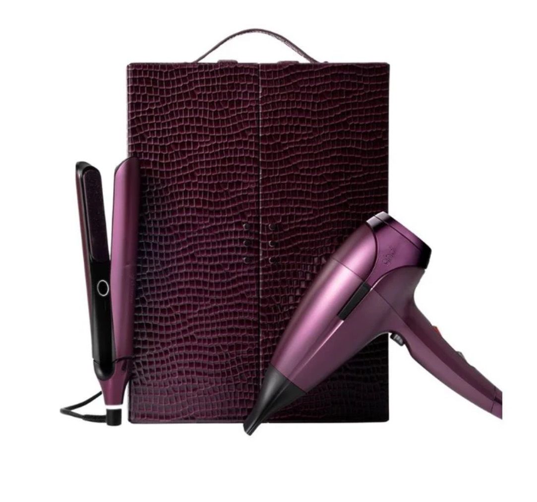 GHD DELUXE GIFT SET PHON E PIASTRA CHRONOS IN CHERRY CHIC  PIU' GIFT SET CHERRY CHIC + LACCA 400 ML GHD PERFECT ENDING