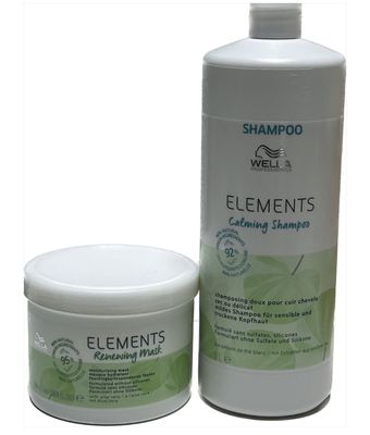 SHAMPO WELLA LT ELEMENTS E MASCHERA WELLA RIGENERANTE ELEMENTS 500 ML SHAMPO WELLA LT ELEMENTS E MASCHERA WELLA RIGENERANTE ELEMENTS 500 ML