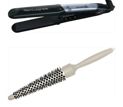 PIASTRA CON TECNOLOGIA A VAPORE RETRO' PIU' IN OMAGGIO SPAZZOLA CONICA ACCA KAPPA PIASTRA CON TECNOLOGIA A VAPORE RETRO' PIU' IN OMAGGIO SPAZZOLA CONICA ACCA KAPPA