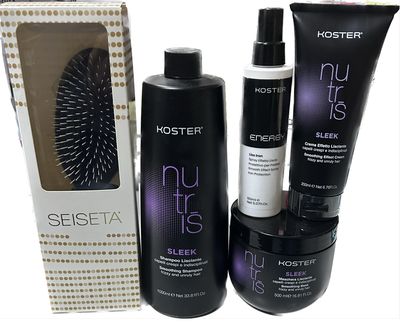 KIT LISCIO KOSTER CON SHAMPOO LT MASCHERA 500 ML SPRAY 150 ML E CREMA EFFETTO LISCIANTE IN OMAGGIO SPAZZOLA LISCIANTE SEISETA KIT LISCIO KOSTER CON SHAMPOO LT MASCHERA 500 ML SPRAY 150 ML E CREMA EFFETTO LISCIANTE IN OMAGGIO SPAZZOLA LISCIANTE SEISETA