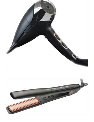 PHON GHD HELIOS NERO E PIASTRA RETRO' COMB HAIR STRAIGHTENER PHON GHD HELIOS NERO E PIASTRA RETRO' COMB HAIR STRAIGHTENER