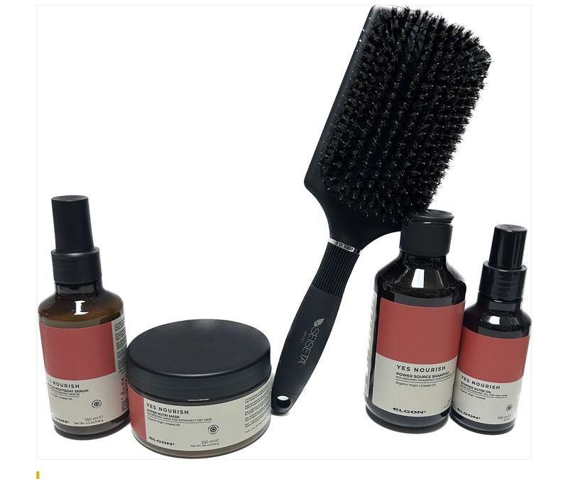 KIT COMPLETO YES NOURISH ELGON SHAMPOO 250 ml MASK 250 ML OIL 100 MLl E MIRACLE NIGHT E DAY SERUM 150 ML IN OMAGGIO SPAZZOLA PIATTA SEISETA PIU' PHON BLACK STAR TURBO PIUMA KIT COMPLETO YES NOURISH ELGON SHAMPOO 250 ml MASK 250 ML OIL 100 MLl E MIRACLE NIGHT E DAY SERUM 150 ML IN OMAGGIO SPAZZOLA PIATTA SEISETA PIU' PHON BLACK STAR TURBO PIUMA