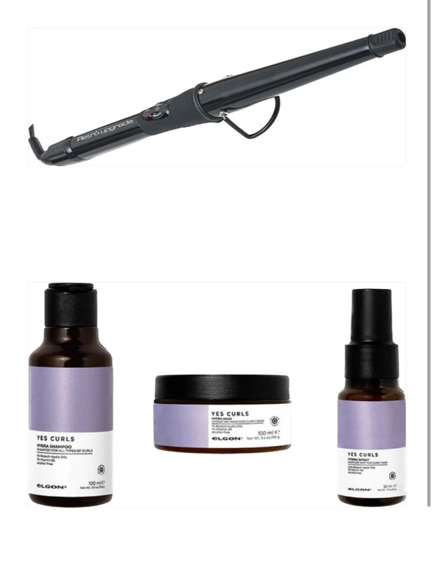 FERRO ARRICCIACAPELLI CONICO 16-32 MM RETRO'UPGRADE RUP066C/CONIC PIU' KIT HIDRA CURLY ROUTINE ELGON DA 50 ML SHAMPOO MASK E HIDRA SPRAY FERRO ARRICCIACAPELLI CONICO 16-32 MM RETRO'UPGRADE RUP066C/CONIC PIU' KIT HIDRA CURLY ROUTINE ELGON DA 50 ML SHAMPOO MASK E HIDRA SPRAY