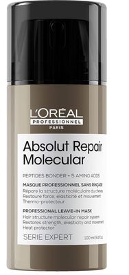L'OREAL PROFESSIONEL SERIE EXPERT ABSOLUTE REPAIR MOLECULAR  LEAVE.IN MASK 100 ML
