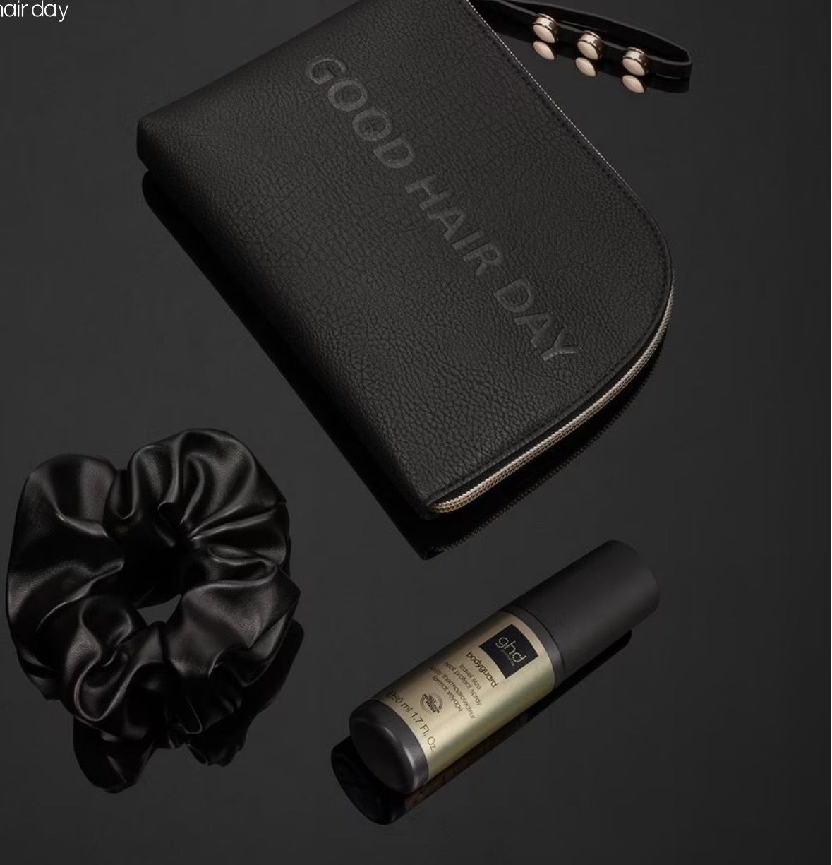 PIASTRA GHD DUET STYLE GIFT SET CON SLEEK TALKER GHD E POCHETTE GHD +GIFT SET GHD CRUNCHIE E TERMOPROTETTORE MINI