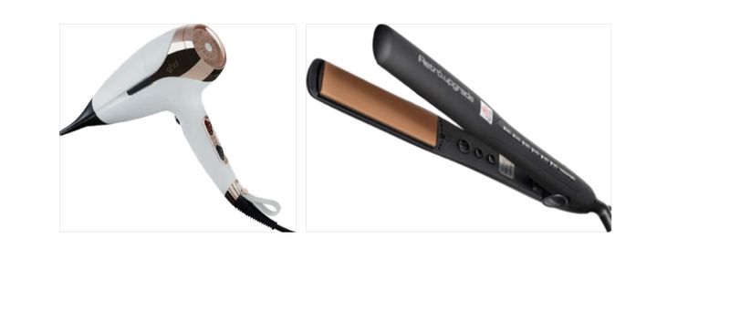 PIASTRA RETRO' RUP 252CKA BLACK CON PHON GHD HELIOS BIANCO IN OMAGGIO PROFUMO MOOD 100 ML PRETTY CON POCHETTE MOOD