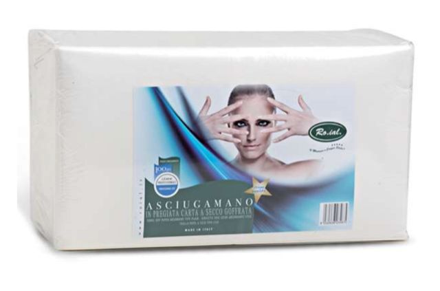 ASCIUGAMANO MONOUSO ROIAL 100 PZ RIPEGATO ASCIUGAMANO MONOUSO ROIAL 100 PZ RIPEGATO