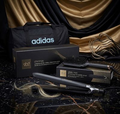 PIASTRA GHD CHRONOS NERA PIU' SPAZZOLA ELETTRICA GHD GLIDE MAX IN OMAGGIO BORSA ADIDAS PIASTRA GHD CHRONOS NERA PIU' SPAZZOLA ELETTRICA GHD GLIDE MAX IN OMAGGIO BORSA ADIDAS