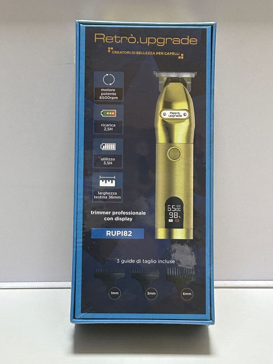 TRIMMER RETRO' RUPI82 OMAGGIO CLIPPER RETRO'PRESA DIRETTA RUP49