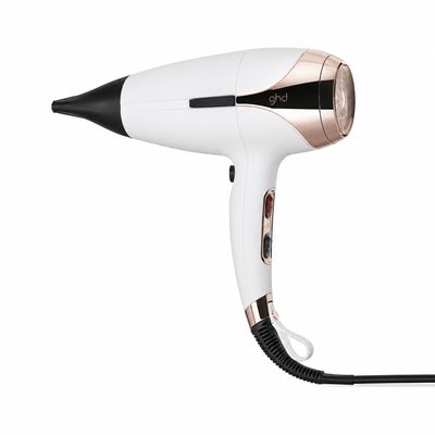 PHON GHD HELIOS BIANCO + PIASTRA GHD CHRONOS BIANCA + LACCA GHD + BORSA GHD