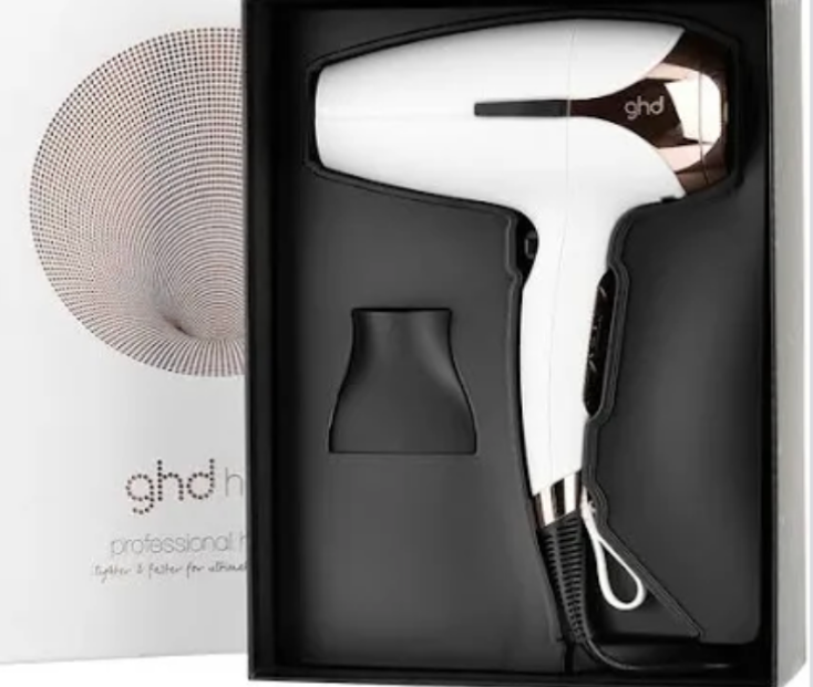 PHON GHD HELIOS BIANCO 2200 WATT + PIASTRA GHD CHRONOS BIANCA + LACCA GHD + BORSA GHD