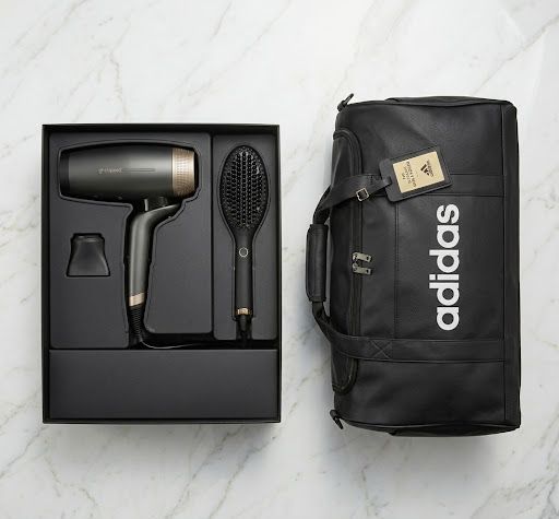 KIT GHD CON PHON GHD SPEED NERO OPACO + SPAZZOLA ELETTRICA GLID+ +BORSONE ADIDAS KIT GHD CON PHON GHD SPEED NERO OPACO + SPAZZOLA ELETTRICA GLID+ +BORSONE ADIDAS