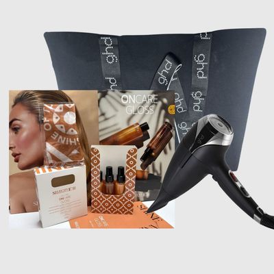 KIT MARE CON PHON GHD HELIOS + KIT MARE SELECTIVE SHAMPOO LEAVE-IN SPRAY CORPO CAPELLI + LIP BALM IN OMAGGIO FOULARD + BORSA GHD KIT MARE CON PHON GHD HELIOS + KIT MARE SELECTIVE SHAMPOO LEAVE-IN SPRAY CORPO CAPELLI + LIP BALM IN OMAGGIO FOULARD + BORSA GHD