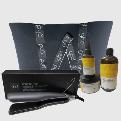 PIASTRA GHD CHRONOS MAX NERA + KIT MARE SHAMPOO COLORCARE SUNCARE ELGON 500 ML MASCHERA 300 ML E HYDRA SPRAY 150 ML IN OMAGGIO BORSA GHD PIASTRA GHD CHRONOS MAX NERA + KIT MARE SHAMPOO COLORCARE SUNCARE ELGON 500 ML MASCHERA 300 ML E HYDRA SPRAY 150 ML IN OMAGGIO BORSA GHD