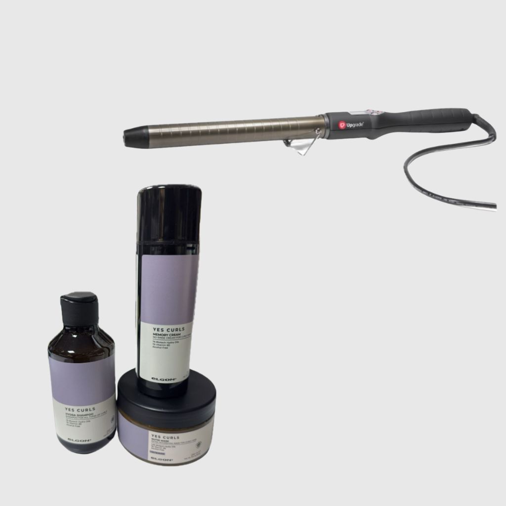 FERRO UP GRADE TITANIUM PRO CREATE 19 MM UG09E PIU' KIT YES CURLS SHAMPOO 250 ML MASCHERA 250 ML E MEMORY CREAM 150 ML NO RINSE FERRO UP GRADE TITANIUM PRO CREATE 19 MM UG09E PIU' KIT YES CURLS SHAMPOO 250 ML MASCHERA 250 ML E MEMORY CREAM 150 ML NO RINSE