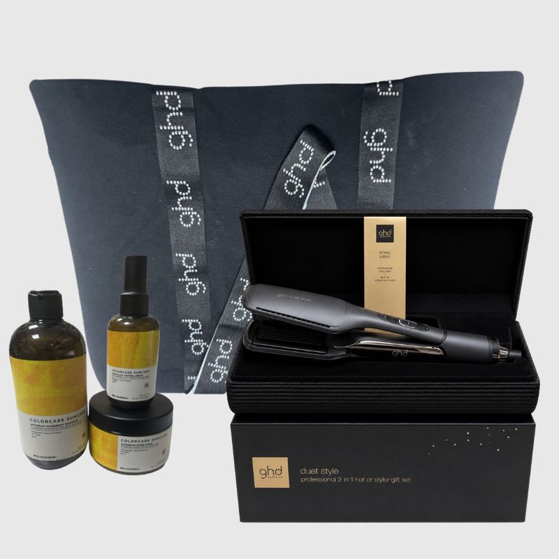 PIASTRA GHD DUET STYLE GIFT SET E SLEEK TALKER + KIT MARE ELGON + BORSA GHD IN OMAGGIO PIASTRA GHD DUET STYLE GIFT SET E SLEEK TALKER + KIT MARE ELGON + BORSA GHD IN OMAGGIO