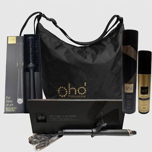 KIT GHD FERRO GHD CHRONOS CURVE CLASSIC 26 MM + LACCA GHD PERFECT ENDING 400 ML + BODYGUARD GHD + SPAZZOLA IN CERAMICA GHD SIZE 1 IN OMAGGIO BORSA GHD KIT GHD FERRO GHD CHRONOS CURVE CLASSIC 26 MM + LACCA GHD PERFECT ENDING 400 ML + BODYGUARD GHD + SPAZZOLA IN CERAMICA GHD SIZE 1 IN OMAGGIO BORSA GHD