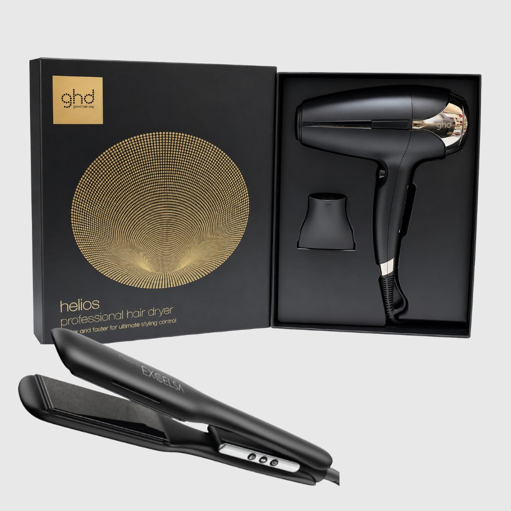 PIASTRA RETRO' EXCELSA GENIUS PRO LARGE+ PHON GHD HELIOS NERO 2200 WATT PIASTRA RETRO' EXCELSA GENIUS PRO LARGE+ PHON GHD HELIOS NERO 2200 WATT