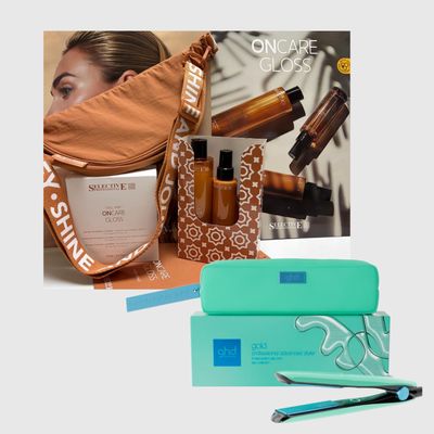 PIASTRA GHD GOLD JELLY MINT CON POCHETTE + KIT MARE SELECTIVE SHAMPOO MASK SPRAY E LIP BALM CON FOULARD IN OMAGGIO PIASTRA GHD GOLD JELLY MINT CON POCHETTE + KIT MARE SELECTIVE SHAMPOO MASK SPRAY E LIP BALM CON FOULARD IN OMAGGIO