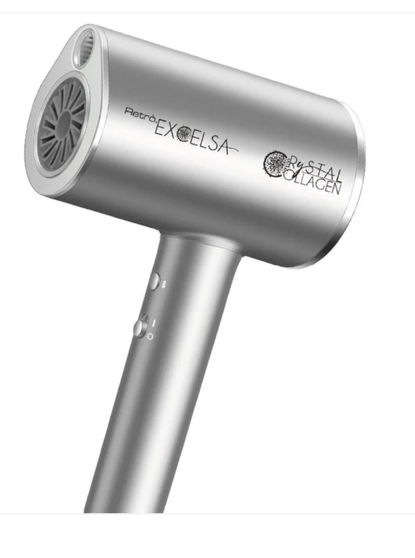 SUPER KIT PHON RETRO' EXCELSA CRYSTAL COLLAGENE PIU' PIASTRA MOVE XS INFRARED IN OMAGGIO TERMOPROTETTORE GHD