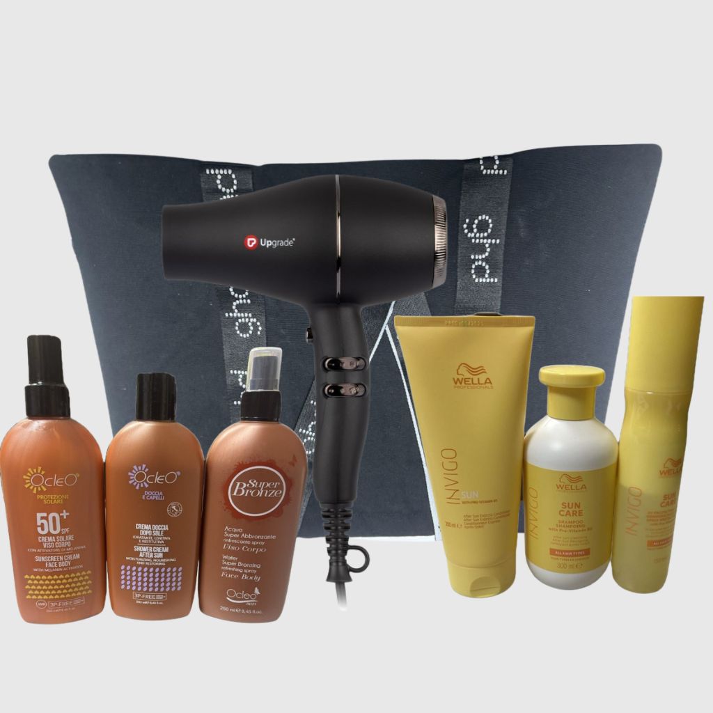 PHON UP GRADE DIGITAL IONIC UG1262200 WATT  + KIT MARE WELLA + TRIS SOLARICREMEO CREMA 50+ CREMA DOCCIA DOPOSOLE ACQUA SUPER ABBRONZANTE OMAGGIO BORSA GHD