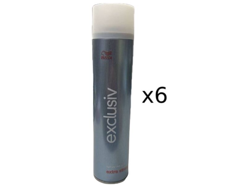 LACCA WELLA EXCLUSIVE NO GAS EXTRA FORTE 250 ML X 6 PZ