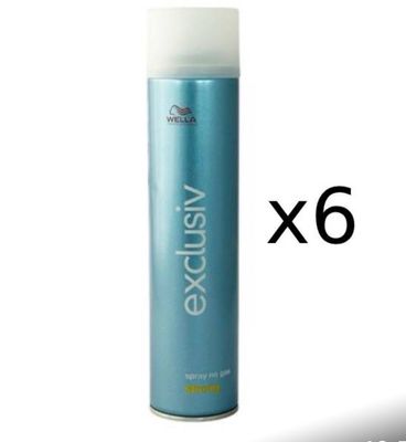 LACCA WELLA EXCLUSIVE 250 ML NO GAS FORTE X 6 PZ LACCA WELLA EXCLUSIVE 250 ML NO GAS FORTE X 6 PZ