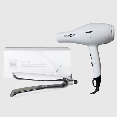 PIASTRA GHD CHRONOS BIANCA + PHON BLACK STAR TURBO PIUMA BIANCO PIASTRA GHD CHRONOS BIANCA + PHON BLACK STAR TURBO PIUMA BIANCO