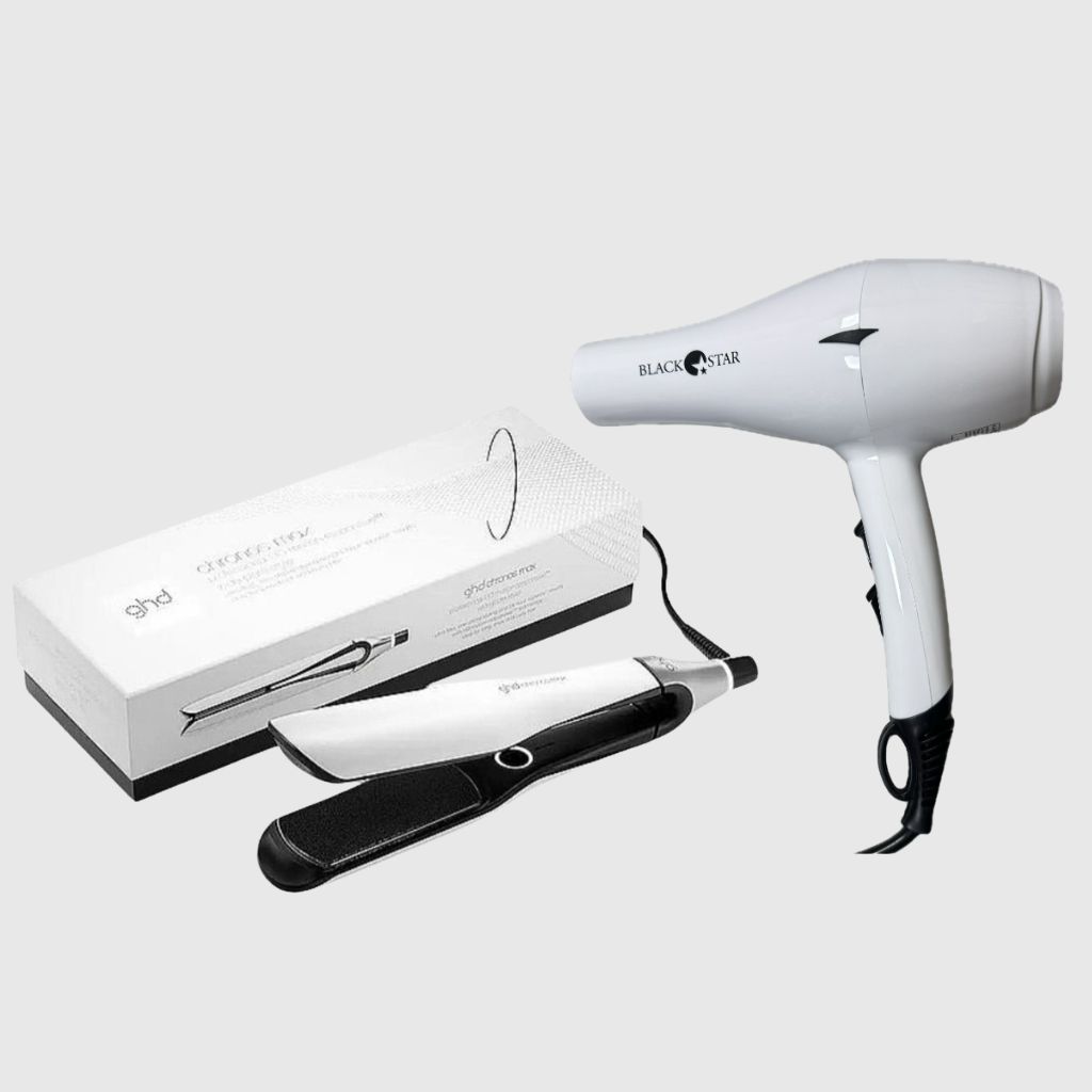 PIASTRA GHD CHRONOS MAX BIANCA PIU' PHON BLACK STAR TURBO PIUMA BIANCO 1700 WATT