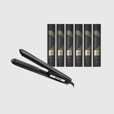 PIASTRA RETRO' EXCELSA GENIUS PRO IN OMAGGIO 6 PZ LACCA GHD PERFECT ENDING