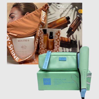 PIASTRA GHD CHRONOS MAX JELLY CON POCHETTE + KIT MARE SELECTIVE SHAMPOO 275 ML MASCHERA LEAVE-IN 175 ML  SPRAY CORPO CAPELLI 100 ML IN REGALO BORSELLO