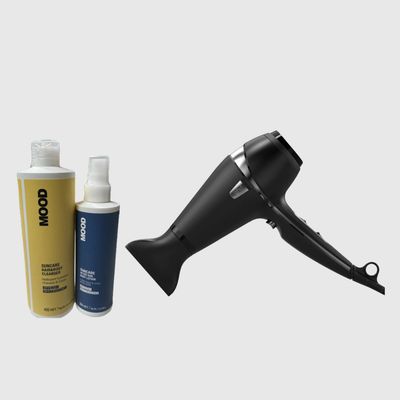 KIT MARE CON PHON GHD AIR + SHAMPOO MOOD 400 ML E DOPOSOLE MOOD 200 ML KIT MARE CON PHON GHD AIR + SHAMPOO MOOD 400 ML E DOPOSOLE MOOD 200 ML