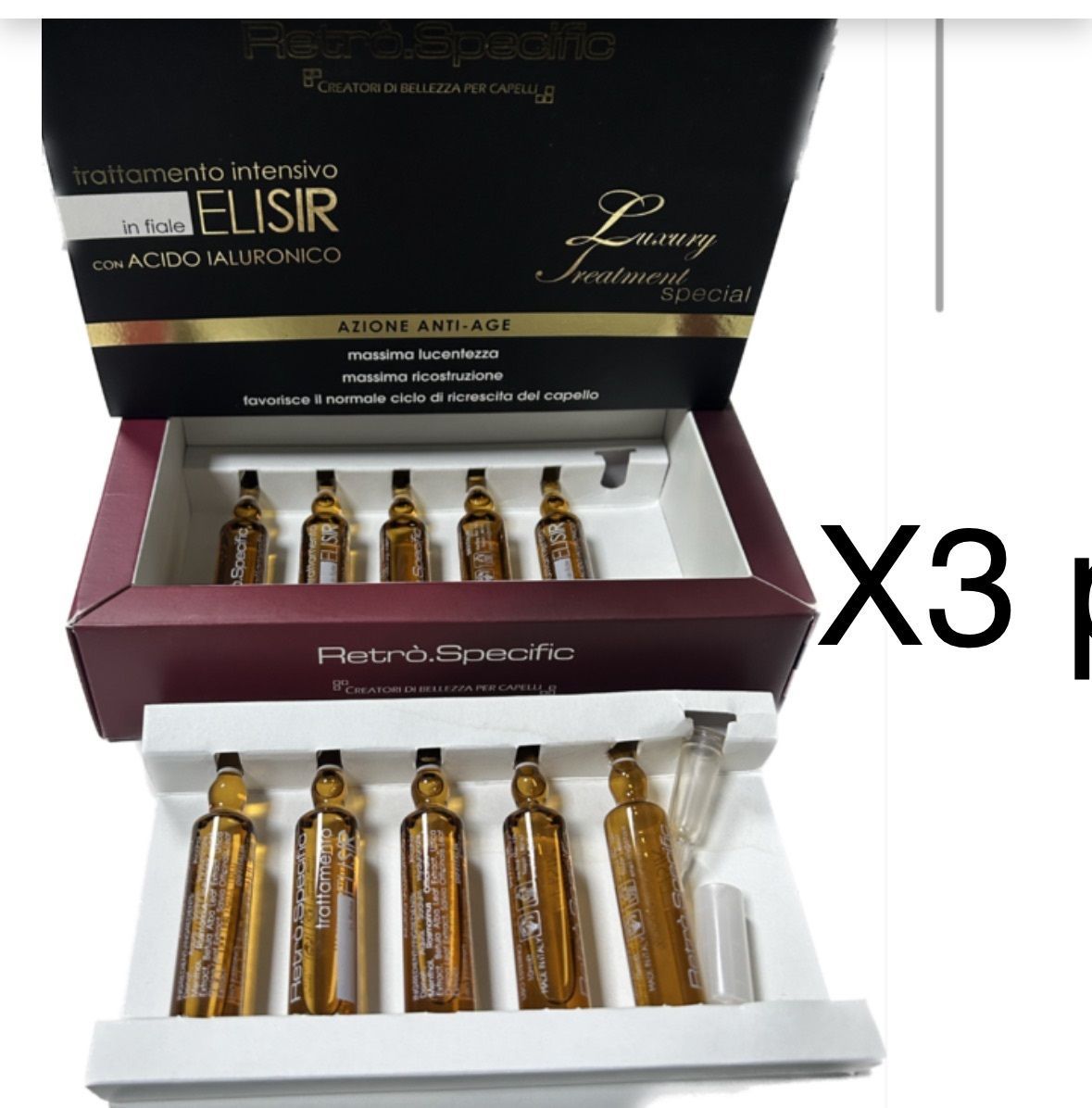 TRATTAMENTO A/CADUTA ELISIR X 3 CONFEZIONI PIU' SHAMPOO MOOD CELL FORCE 400 MLML PIU' IN REGALO PHON BLACK STAR TURBO PIUMA1700 WATT