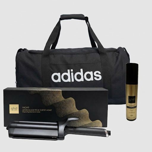 KIT GHD WAVE TRIPLE BARREL + TERMOPROTETTORE GHD + BORSA ADIDAS KIT GHD WAVE TRIPLE BARREL + TERMOPROTETTORE GHD + BORSA ADIDAS
