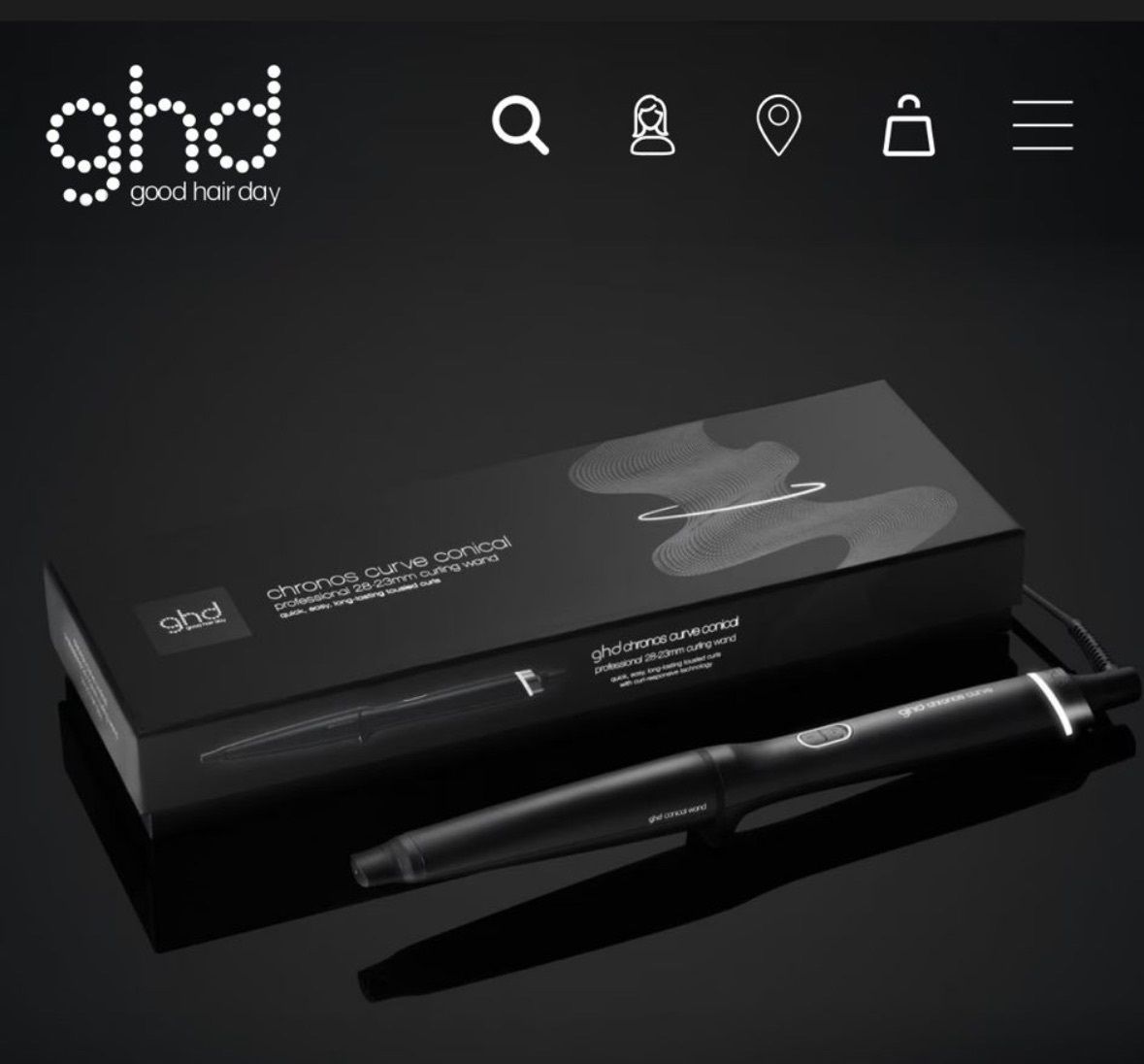 FERRO GHD CHRONOS CURVE CONICAL 28-23MM FERRO GHD CHRONOS CURVE CONICAL 28-23MM