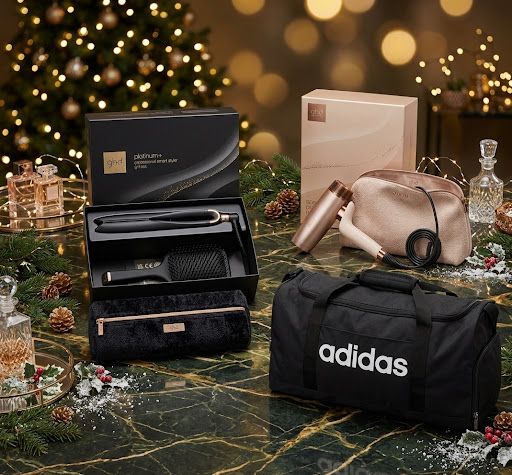 SET GHD CON PIASTRA GHD PLATINUM GIFT SET 2026 + PHON GHD SPEED CASHMERE CON POCHETTE + BORSONE ADIDAS SET GHD CON PIASTRA GHD PLATINUM GIFT SET 2026 + PHON GHD SPEED CASHMERE CON POCHETTE + BORSONE ADIDAS
