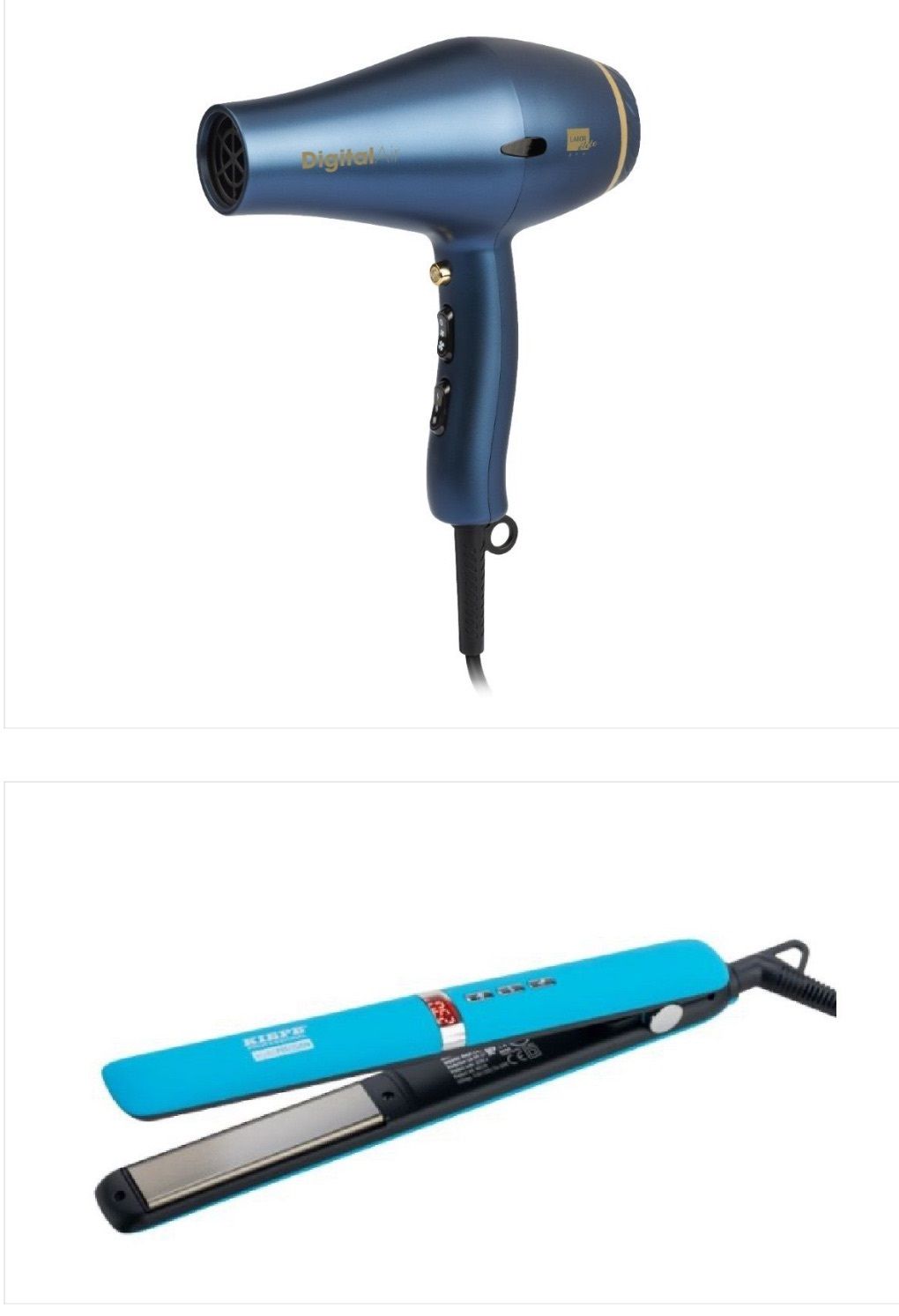 PHON LABOR DIGITALAIR 2200 WATT PRO ELITE LE 011 + PIASTRA KIEPE CELESTE + BORSA IN TELA GHD