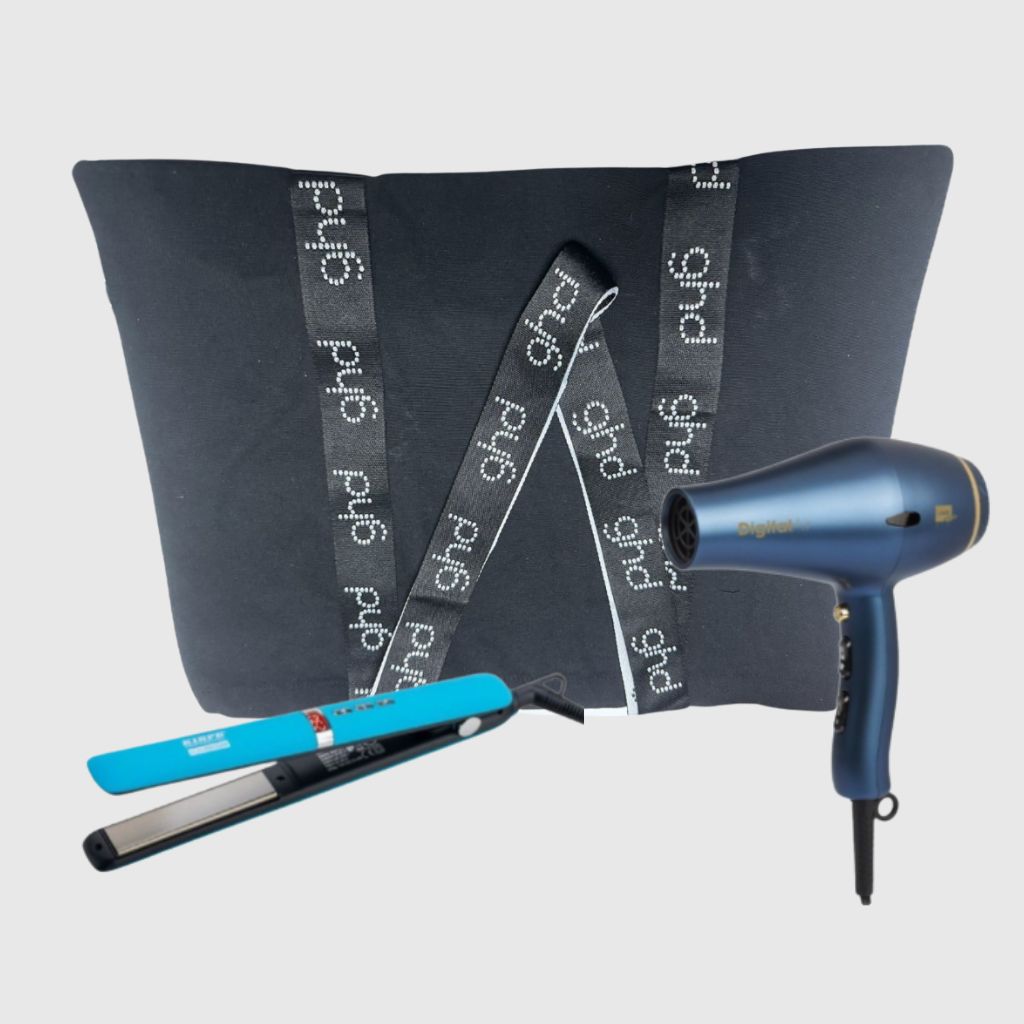PHON LABOR DIGITALAIR 2200 WATT PRO ELITE LE 011 + PIASTRA KIEPE CELESTE + BORSA IN TELA GHD