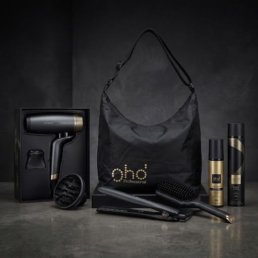 SUPER KIT GHD CON BORSONE GHD CON PHON GHD SPEED CON DIFFUSORE PIASTRA GHD SCULPT NERA + SPAZZOLA GHD GLIDE MAX + BODYGUARD E LACCA GHD