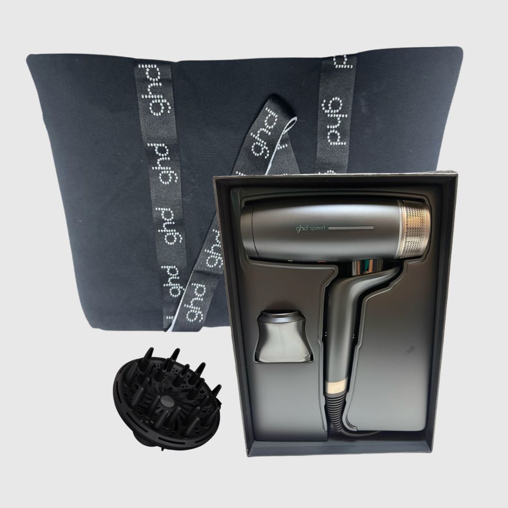 KIT GHD CON PHON GHD SPEED 2100 WATT + DIFFUSORE GHD SPEED + BORSA IN TELA GHD KIT GHD CON PHON GHD SPEED 2100 WATT + DIFFUSORE GHD SPEED + BORSA IN TELA GHD