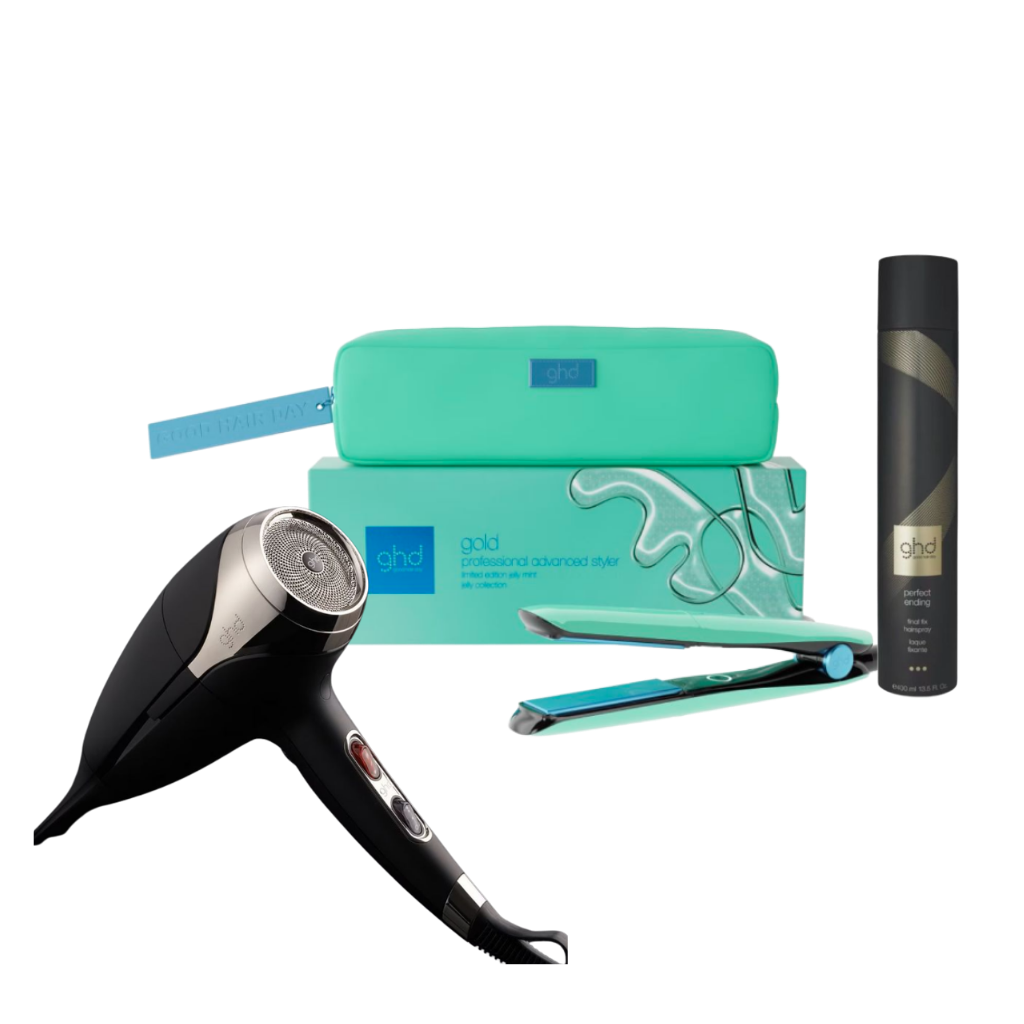 KIT GHD PIASTRA GHD GOLD GOLD JELLY +' PHON GHD HELIOS NERO + BORSA IN TELA GHD+ LACCA GHD KIT GHD PIASTRA GHD GOLD GOLD JELLY +' PHON GHD HELIOS NERO + BORSA IN TELA GHD+ LACCA GHD