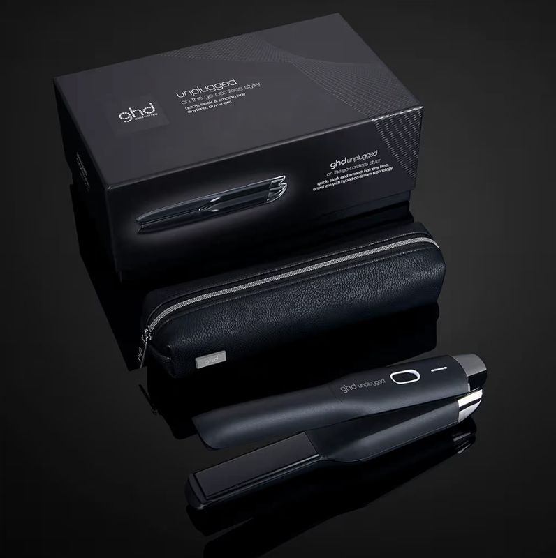 PIASTRA GHD UNPLUGGED NERA CON POCHETTE SENZA FILI
