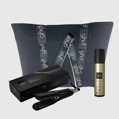 KIT GHD CON PIASTRA GHD CHRONOS MAX + TERMOPROTETTORE GHD + BORSA IN TELA GHD KIT GHD CON PIASTRA GHD CHRONOS MAX + TERMOPROTETTORE GHD + BORSA IN TELA GHD