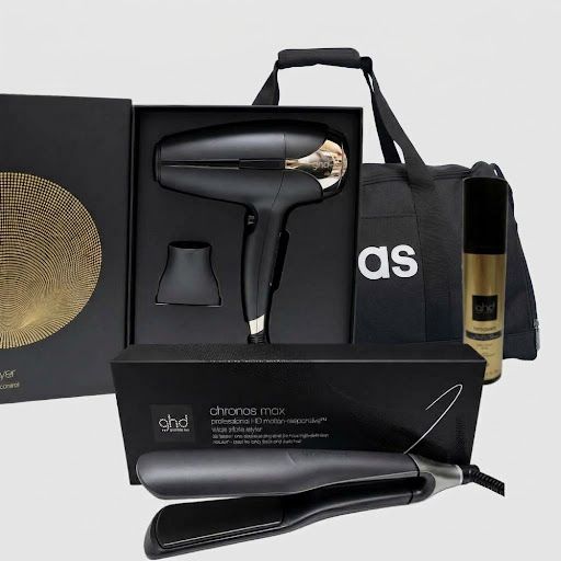 KIT GHD CON PIASTRA GHD CHRONOS MAX + TERMOPROTETTORE GHD + BORSA ADIDAS