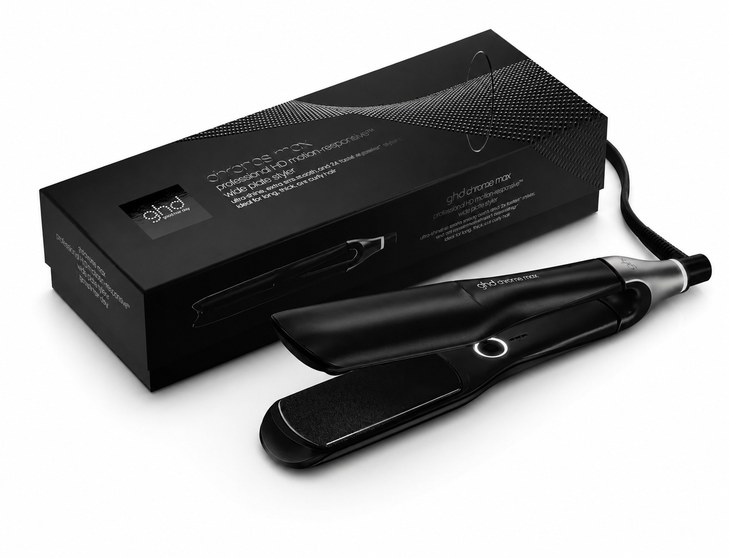 SUPER KIT GHD PHON GHD SPEED CON DIFFUSORE+ PIASTRA GHD CHRONOS MAX + SPAZZOLA GHD+TERMOPROTETTORE GHD+BORSA IN TELA GHD